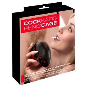 You2Toys klietka na penis s plugom (čierna)