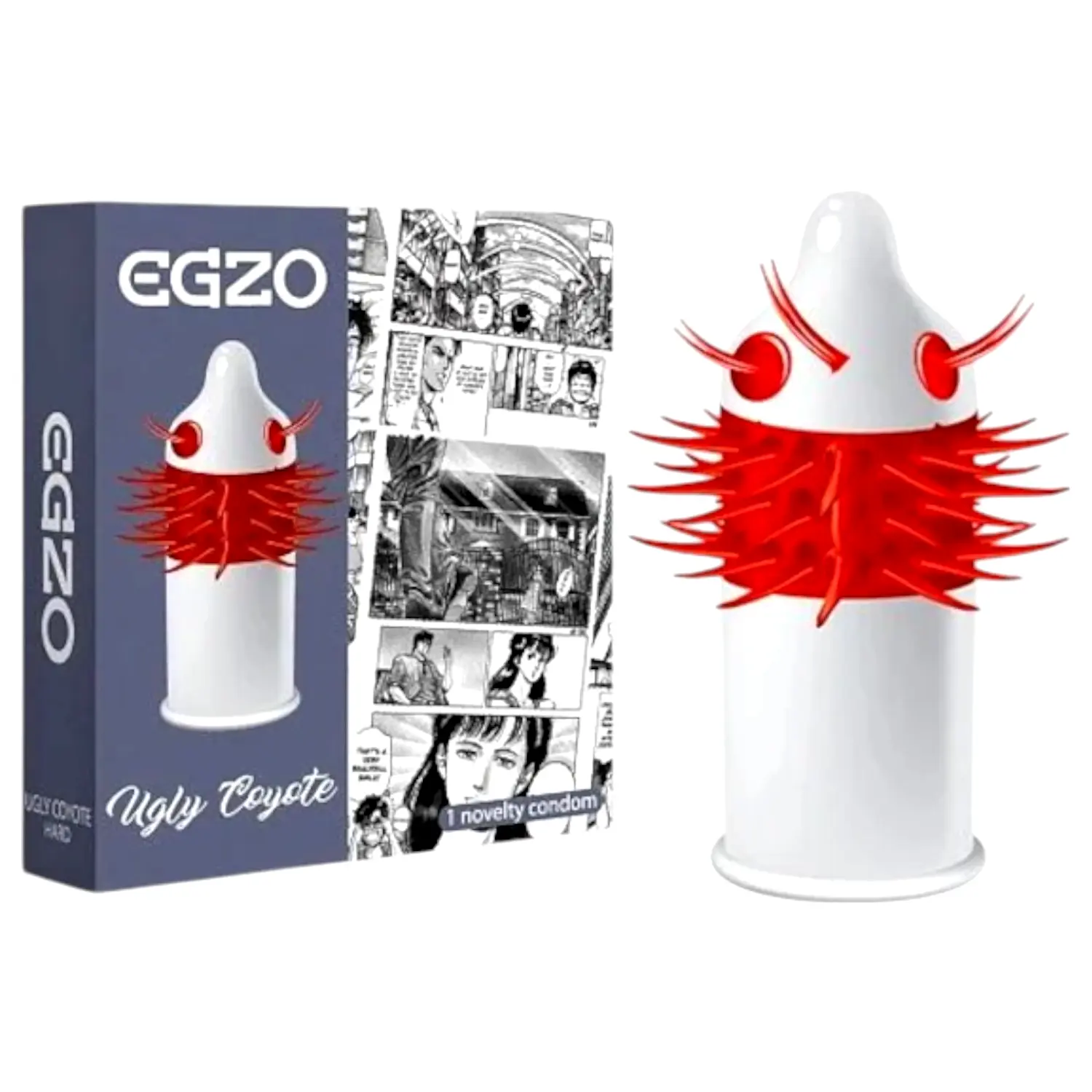 Egzo Ugly Coyote dlhý tŕňový kondóm (1 ks) Egzo Ugly Coyote dlhý tŕňový kondóm (1 ks)
