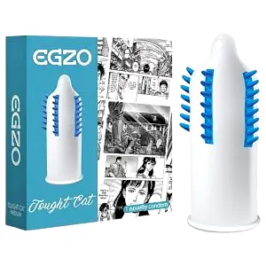 Egzo Tough Cat kondóm so štetinami a žilkovaným povrchom (1 ks)
