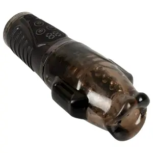 Stroker vibračný a sací masturbátor (sivý)