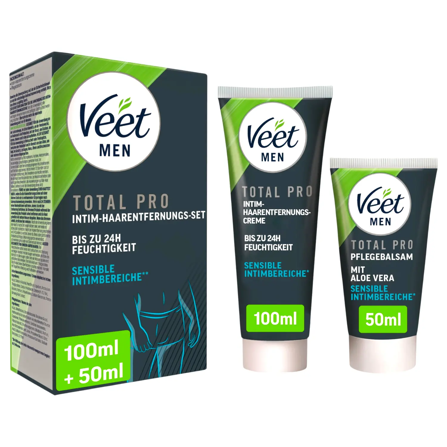 Veet intímny depilačný krém a balzam pre mužov (100+50ml) Veet intímny depilačný krém a balzam pre mužov (100+50ml)