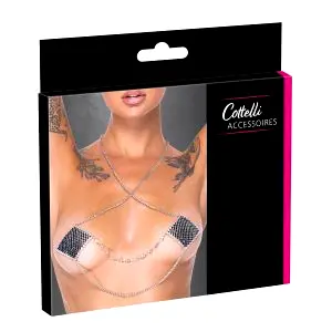 Cottelli ozdobná nálepka na bradavky (strieborná)