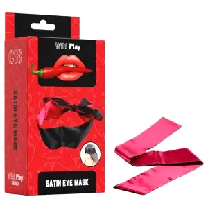 Wild Play saténová maska na oči (čierna)