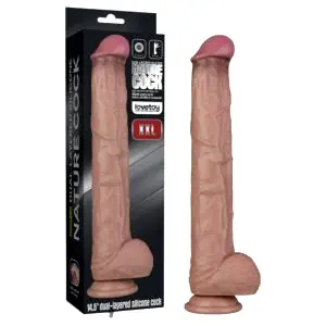 Lovetoy dvojvrstvové XXL dildo 36