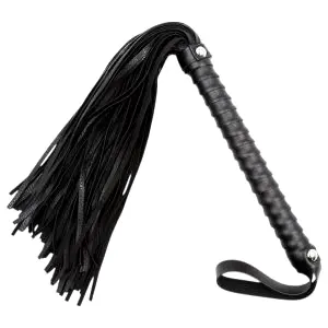 Textúrovaný bič - čierny (48cm)