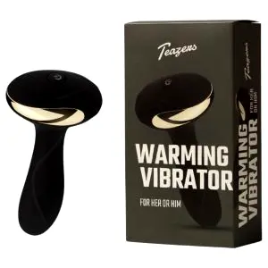 Teazers análny vibrátor so zahrievacou funkciou (čierny)