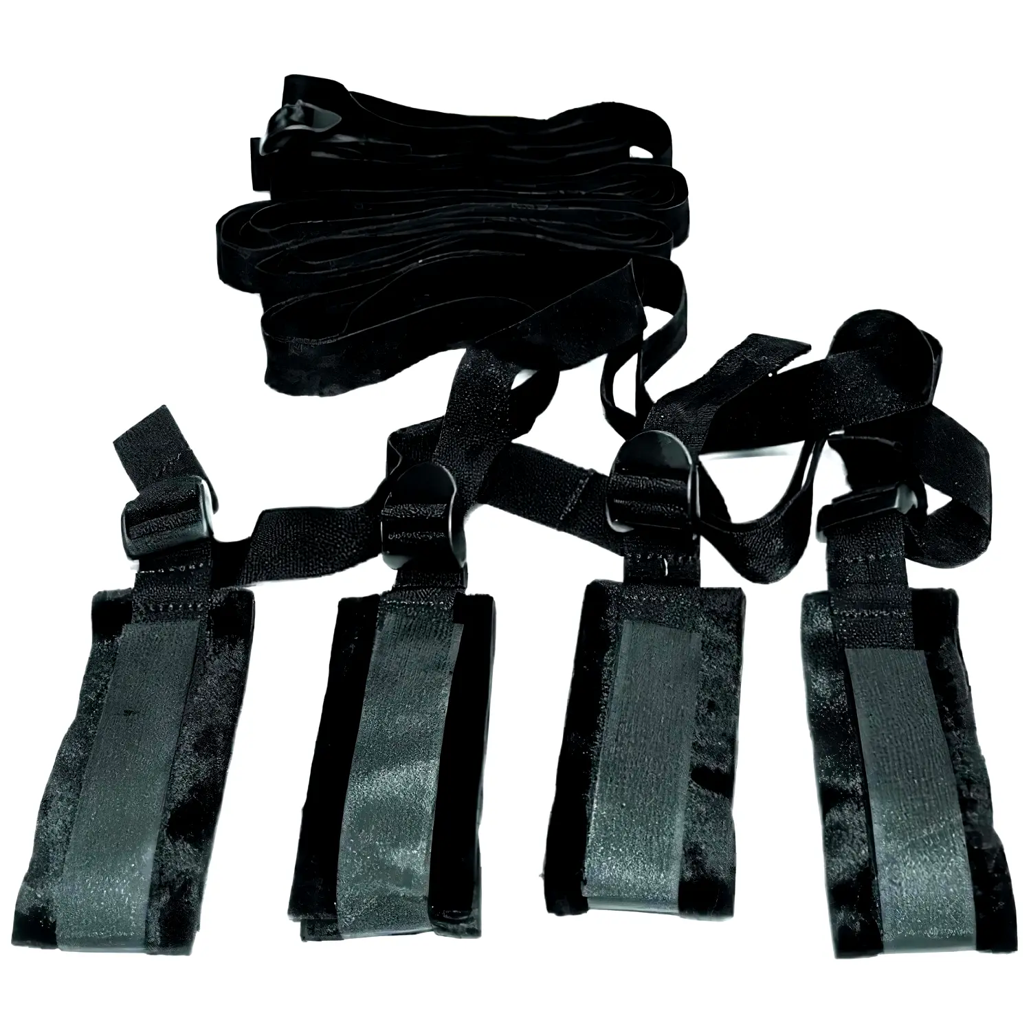 S&M - čierny bondage set na priviazanie k posteli S&M - čierny bondage set na priviazanie k posteli