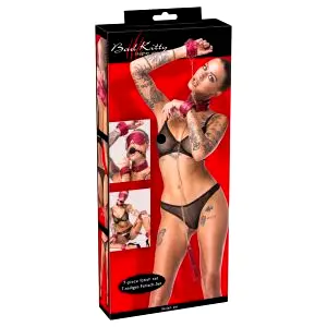 Bondage sada - 7 dielna (červená)