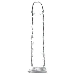 Crystal - prísavková dildó (priehľadná) - 18cm