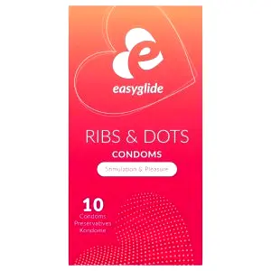 Ribs & Dots - bodkovaný kondóm (10ks)