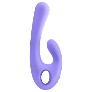 Flex Bi - nabíjateľný vibrátor s klitorisovým ramenom (fialový)