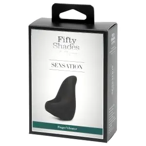 Päťdesiat odtieňov sivej Sensation Finger - prstový vibrátor (čierny)