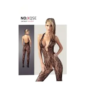 Čipkový overal s perlovou ozdobou - L/XL