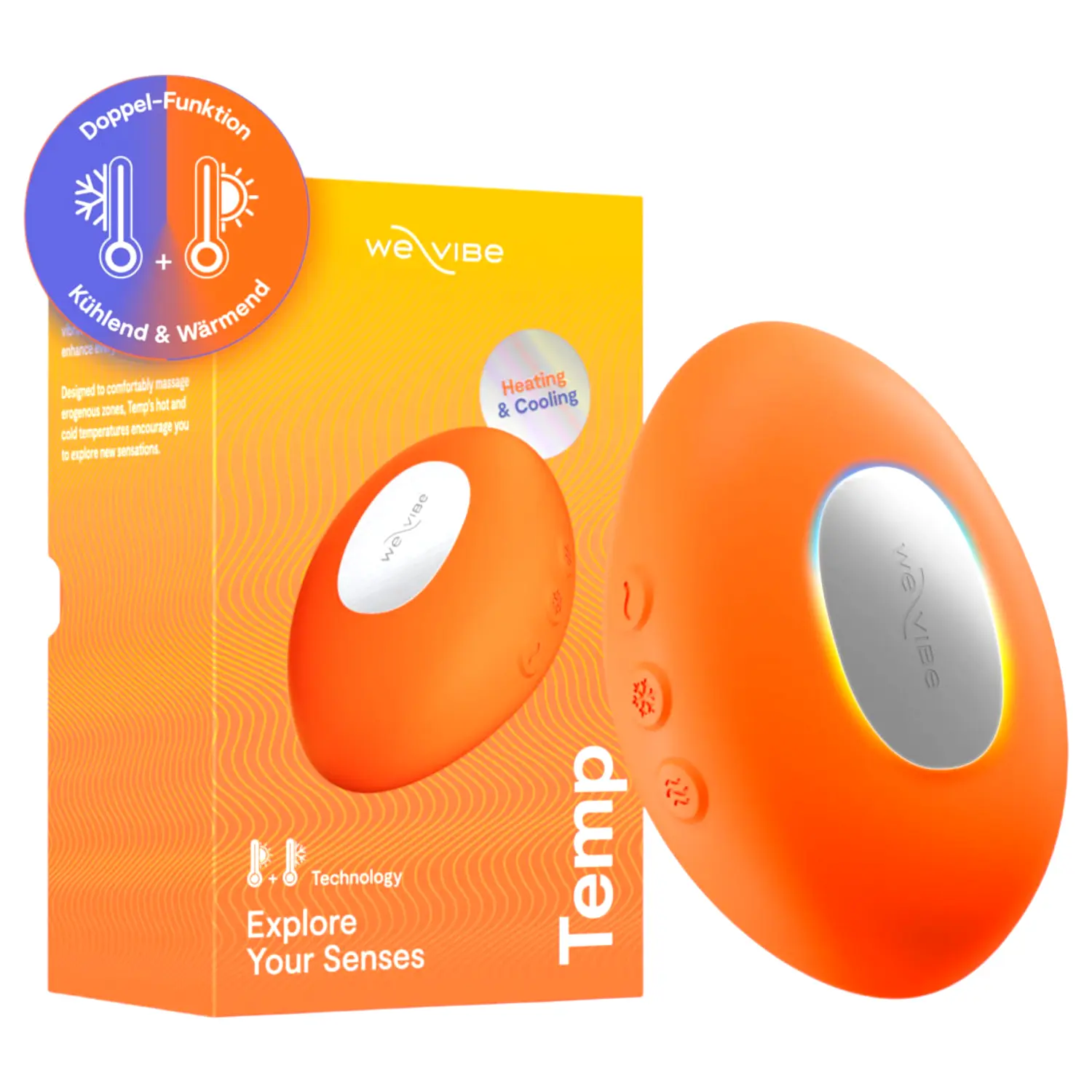 We-Vibe Temp stimulačný vibrátor (oranžový) We-Vibe Temp stimulačný vibrátor (oranžový)