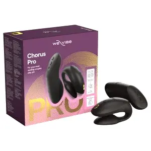 We-Vibe Chorus Pro inteligentný diaľkový párový vibrátor (čierny)