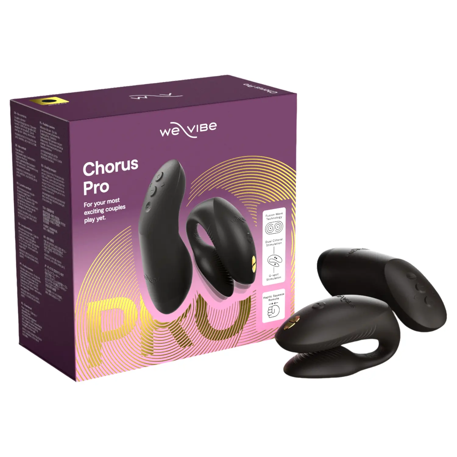 We-Vibe Chorus Pro inteligentný diaľkový párový vibrátor (čierny) We-Vibe Chorus Pro inteligentný diaľkový párový vibrátor (čierny)