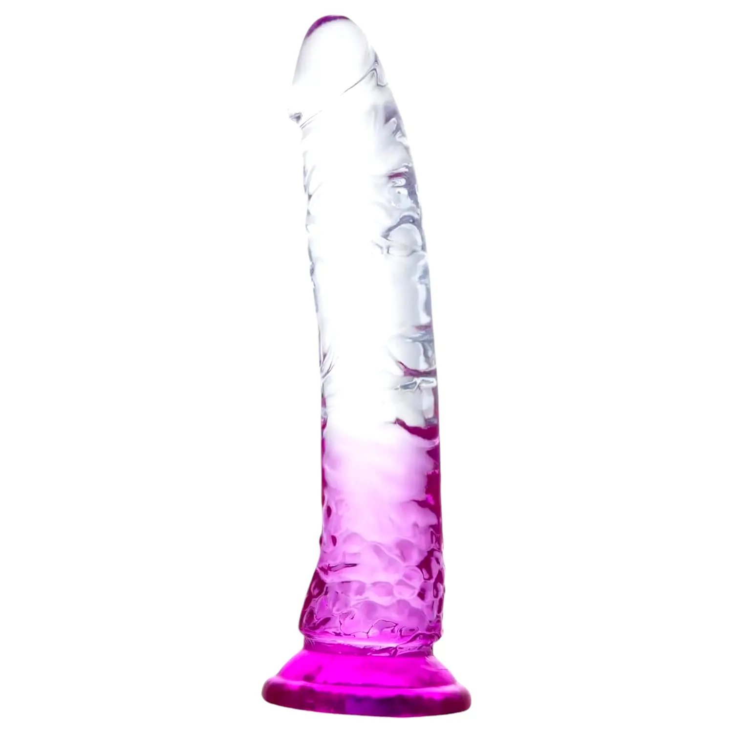 Lance - dildo s prísavkou - fialová priehľadná Lance - dildo s prísavkou - fialová priehľadná