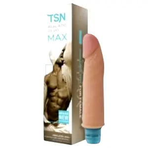 Max - realistický vibrátor (17cm) - naturálny