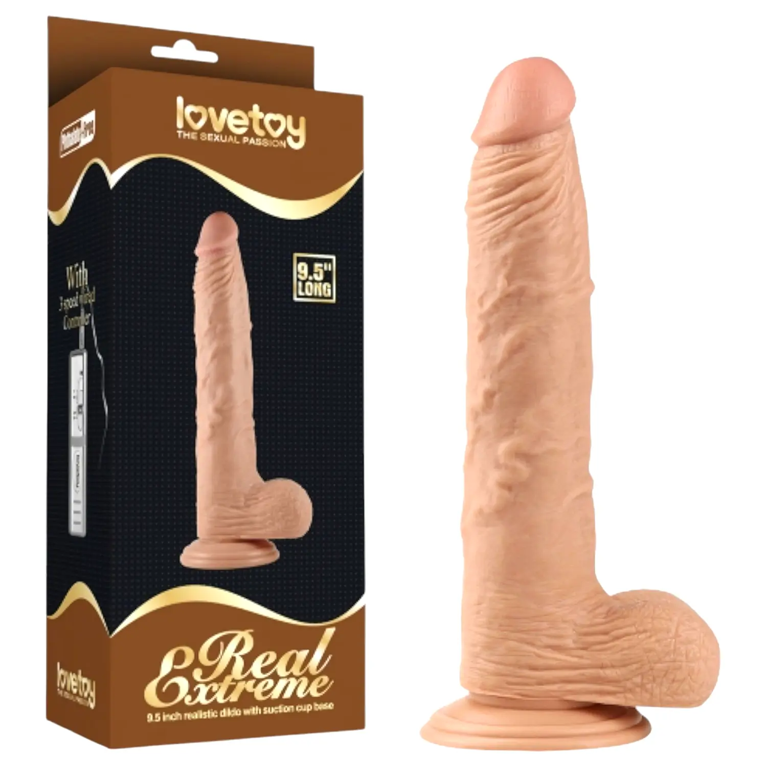 Real Extreme - dildó s prísavkou - 24 cm Real Extreme - dildó s prísavkou - 24 cm