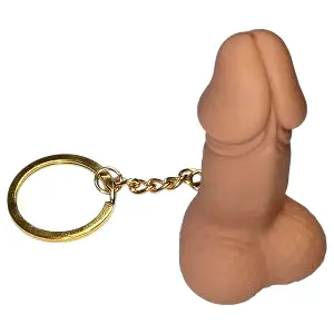 Kľúčenka s penisom - prírodná farba