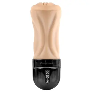 Tight Lipped - dráždivá vibrujúca umelá vagína (naturálna)