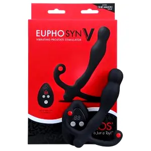 Eupho Syn V - prostatický vibrátor s diaľkovým ovládačom (čierny)