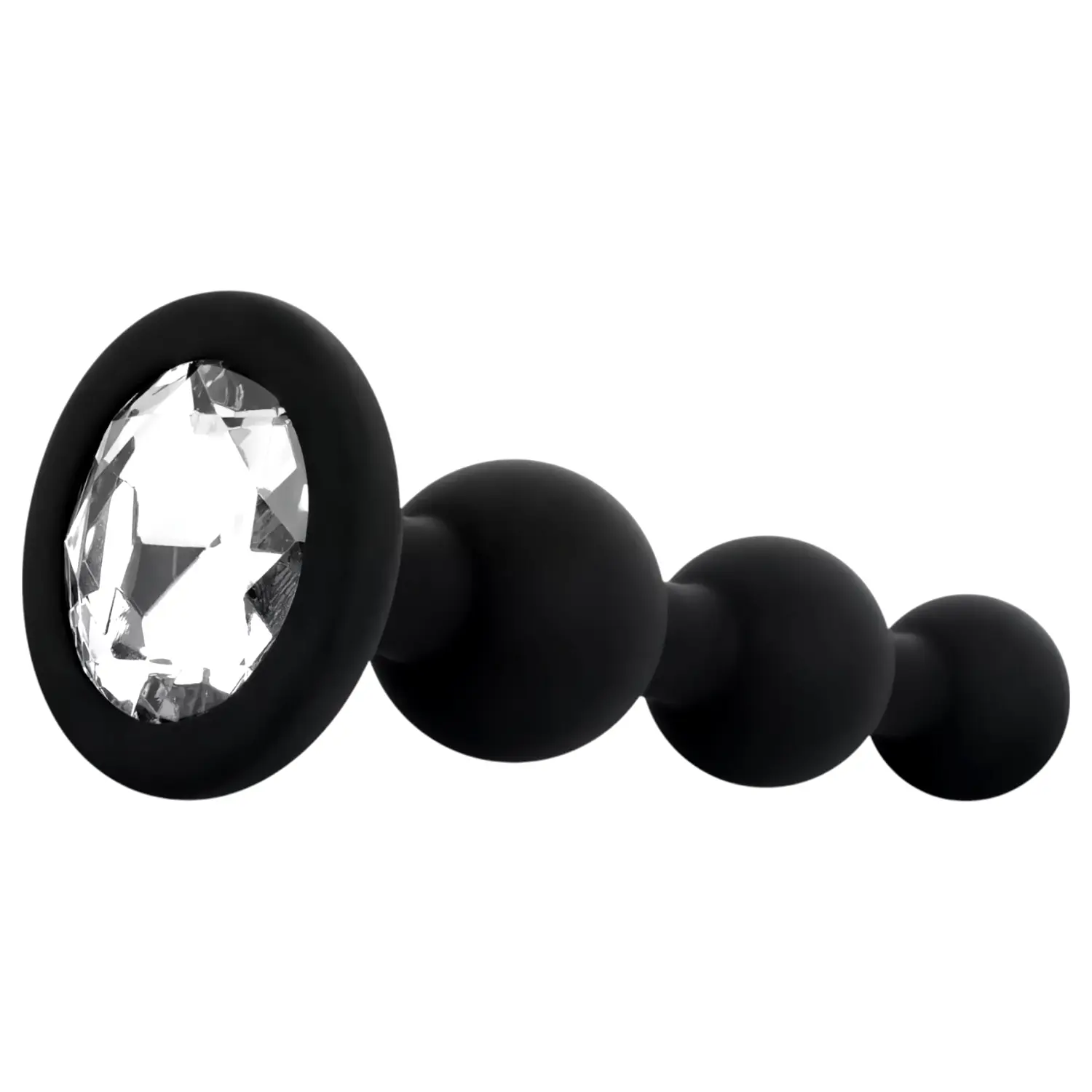 Korálkový análny plug (čierny) Korálkový análny plug (čierny)