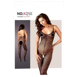 Otvorený sieťovaný overal (čierny) - XL/XXL