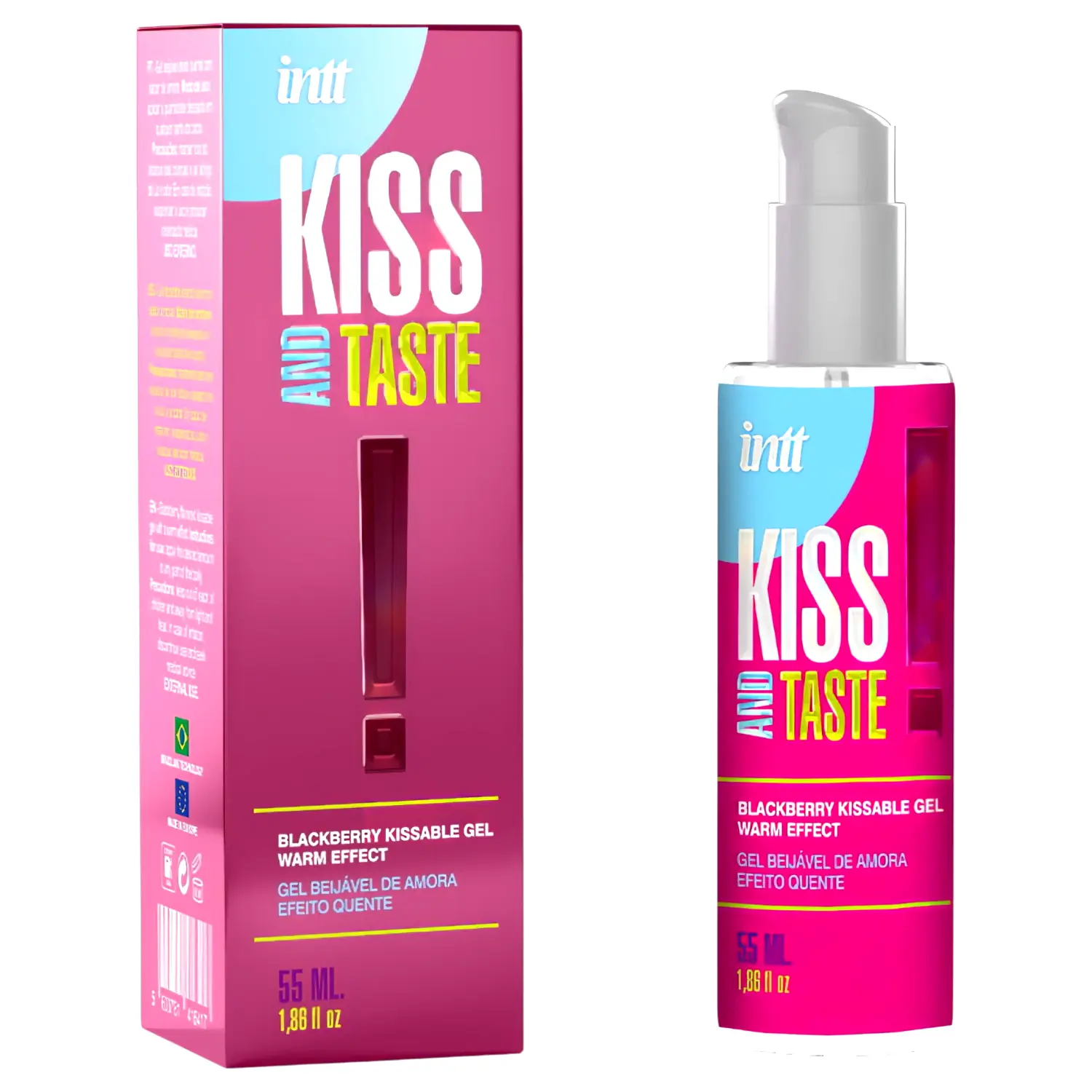 Intt Kiss and Taste hrejivý lubrikačný gél černica (55ml) Intt Kiss and Taste hrejivý lubrikačný gél černica (55ml)