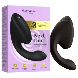 Womanizer Next Duo 2v1 G-bod vibrátor (čierny)