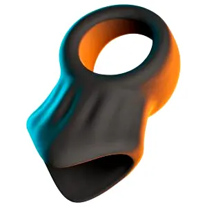 Erecto krúžok na penis s ťahačmi na semenníky (čierna)