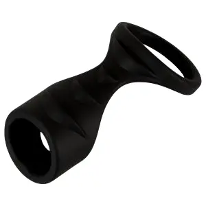 Erecto 2v1 erekčný krúžok (čierny)