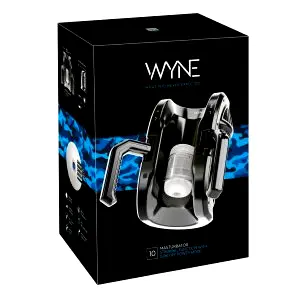 WYNE 10 automatizovaný masturbátor s držadlom (čierny)