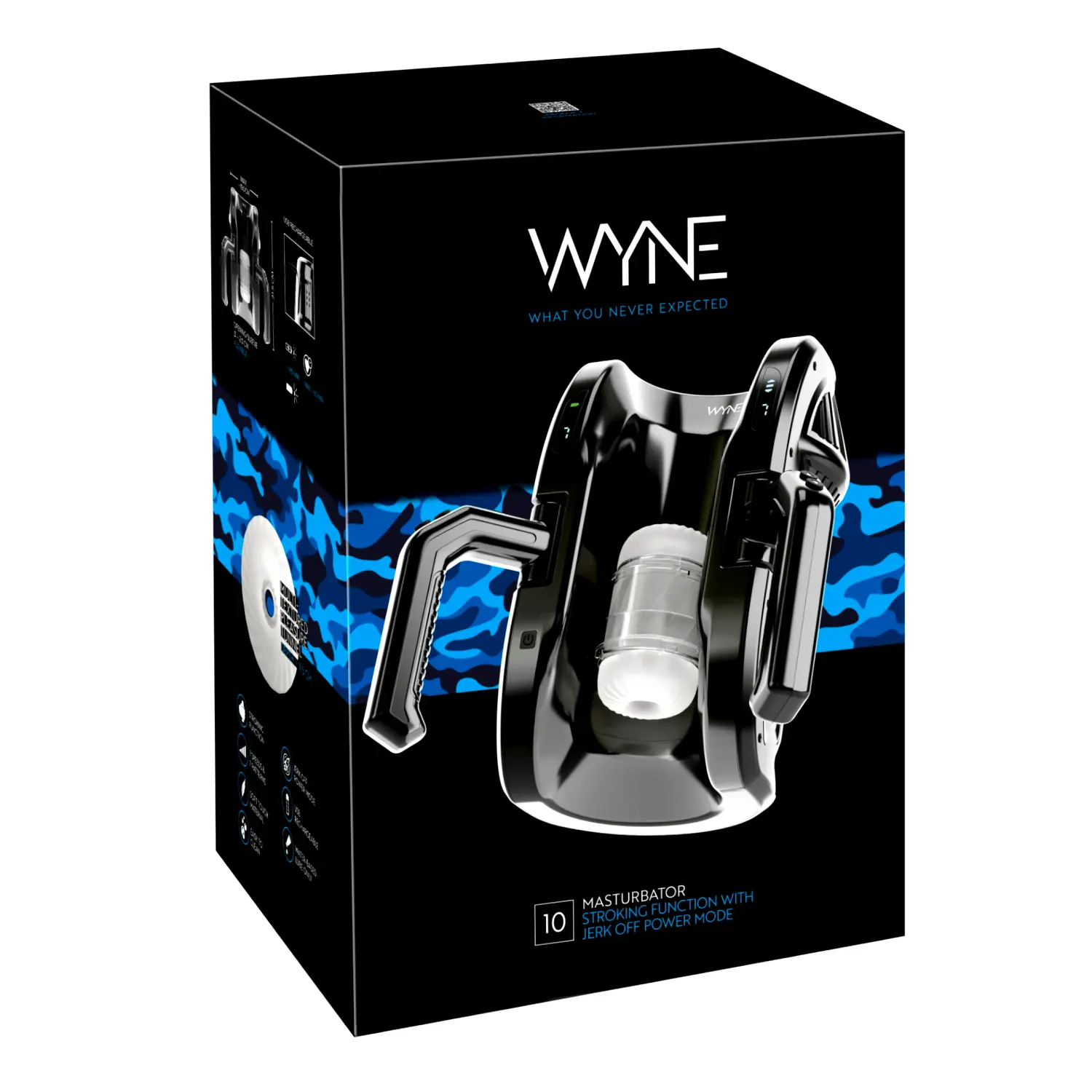 WYNE 10 automatizovaný masturbátor s držadlom (čierny) WYNE 10 automatizovaný masturbátor s držadlom (čierny)