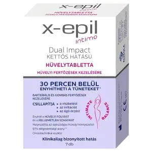 X-Epil Intimo Dual Impact vaginálne tablety s dvojitým účinkom (7ks)