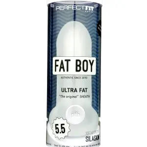 Fat Boy Original Ultra Fat - penisový návlek (15 cm) - biely
