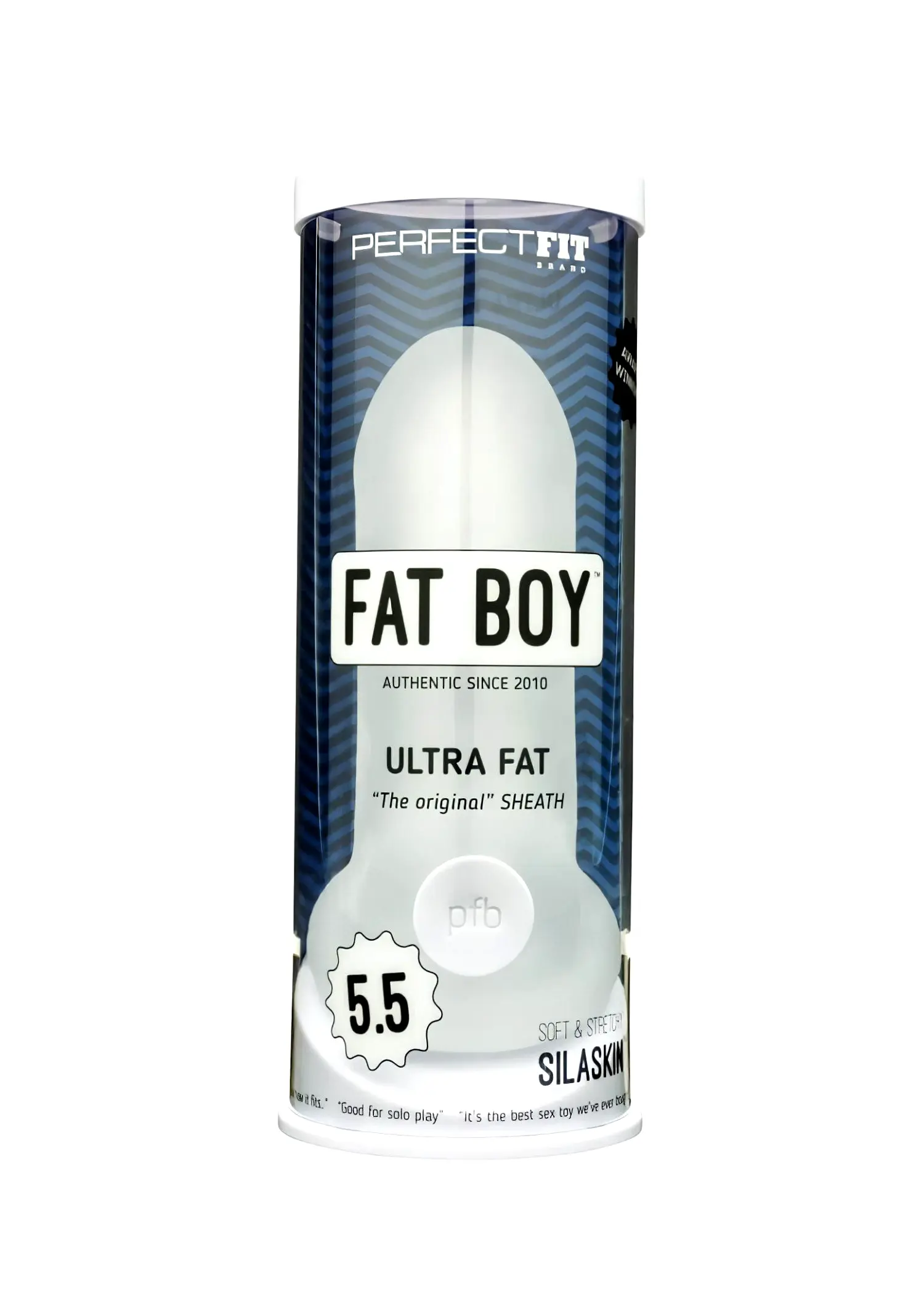 Fat Boy Original Ultra Fat - penisový návlek (15 cm) - biely Fat Boy Original Ultra Fat - penisový návlek (15 cm) - biely