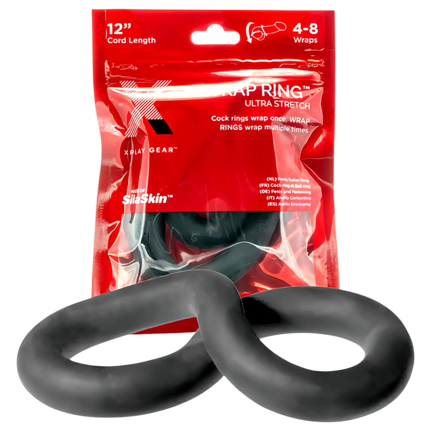 Ultra Wrap 12 - hrubý penisový krúžok - čierny (30cm) Ultra Wrap 12 - hrubý penisový krúžok - čierny (30cm)