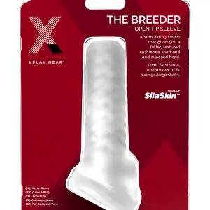 Breeder - otvorený návlek na penis (biely)