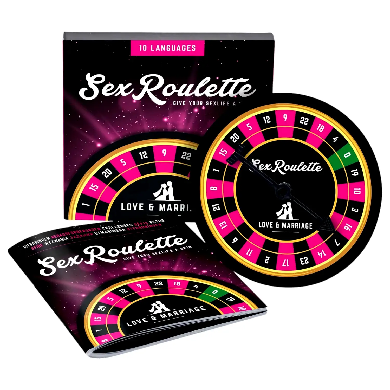 Sexuálna ruleta Láska & Manželstvo - Intímna spoločenská hra (10 jazykov) Sexuálna ruleta Láska & Manželstvo - Intímna spoločenská hra (10 jazykov)