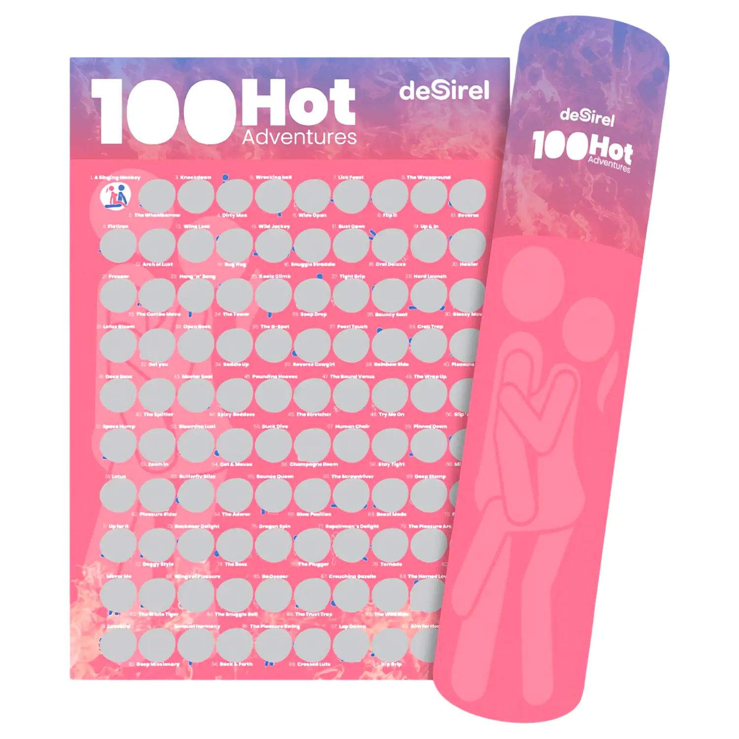 100 sexuálnych polôh stierací plagát spoločenská hra (anglicky) 100 sexuálnych polôh stierací plagát spoločenská hra (anglicky)