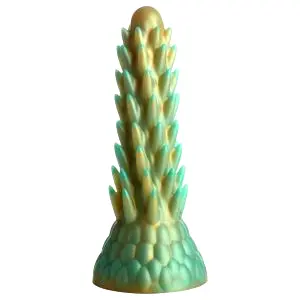 Stegosaurus - silikónové dildo - 20 cm (zelené)