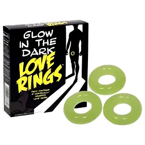 Love Rings - svietiace krúžky na penis (3 kusy)