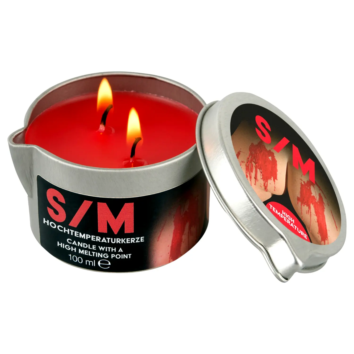 BDSM Vysokoteplotná parafínová telová sviečka (100ml) BDSM Vysokoteplotná parafínová telová sviečka (100ml)