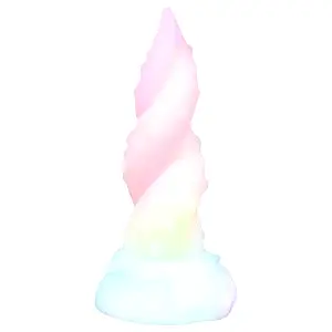 Kraken - zatočený chápadlový vibrátor - 18 cm (dúha)