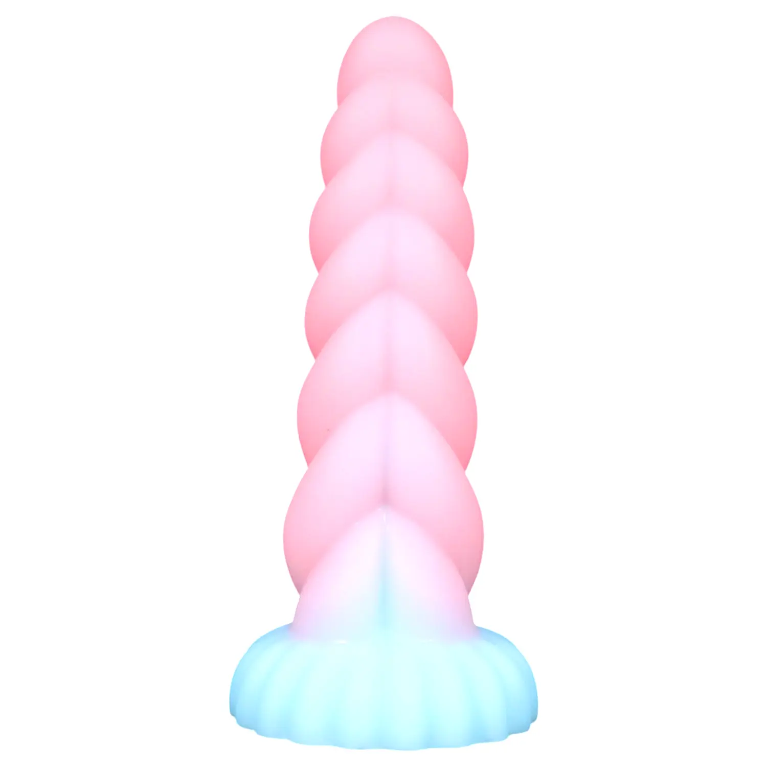 Dildó svietiace v tme - 22 cm - dúhové Dildó svietiace v tme - 22 cm - dúhové