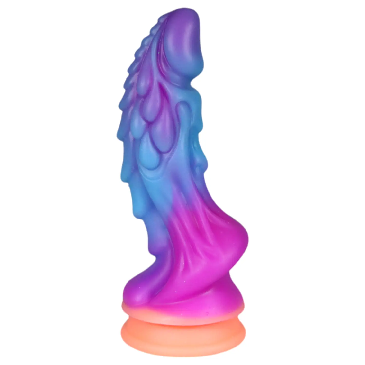 Svietiaci dračí dildo - 22 cm - fialovo-ružová Svietiaci dračí dildo - 22 cm - fialovo-ružová