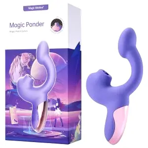 Magic Ponder - vibrátor na bod G a klitoris - fialový