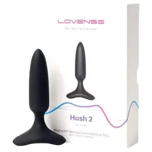 Hush 2 XS - nabíjateľný malý análny vibrátor (25mm) - čierny