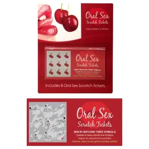 Orálny sex stierací žreb - 8ks